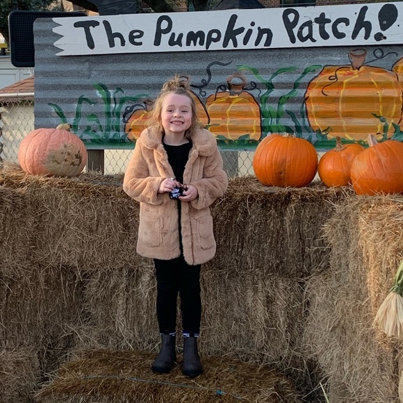 Kids H&M Faux Fur Coat - Tan - Picture 6 of 6